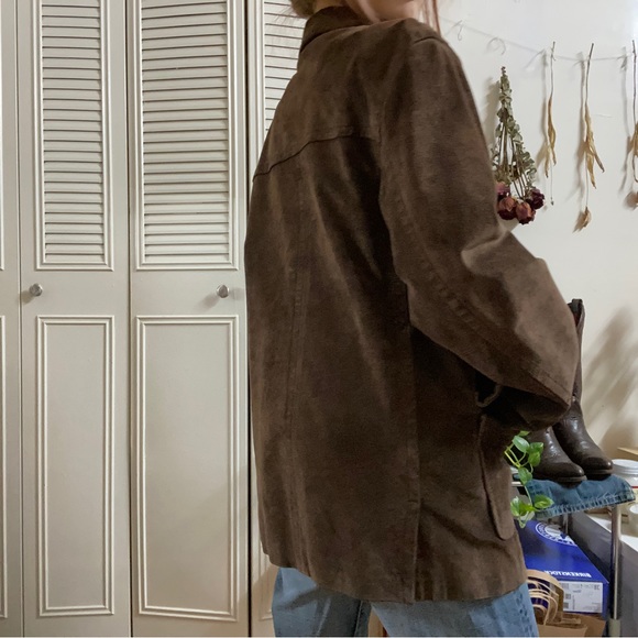 VINTAGE BAGATELLE Suede Brown Leather jacket - Picture 4 of 7
